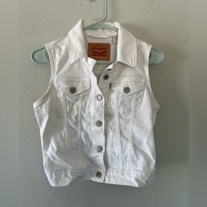 Levi’s White Denim Vest (Women’s XS)